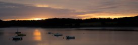 Couché de soleil sur le port de Trégarvan (29)