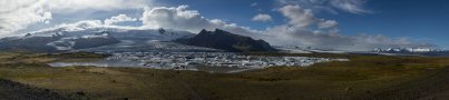 Une des langues glacières du Vatnajökul dans le parc de Skaftafell.
